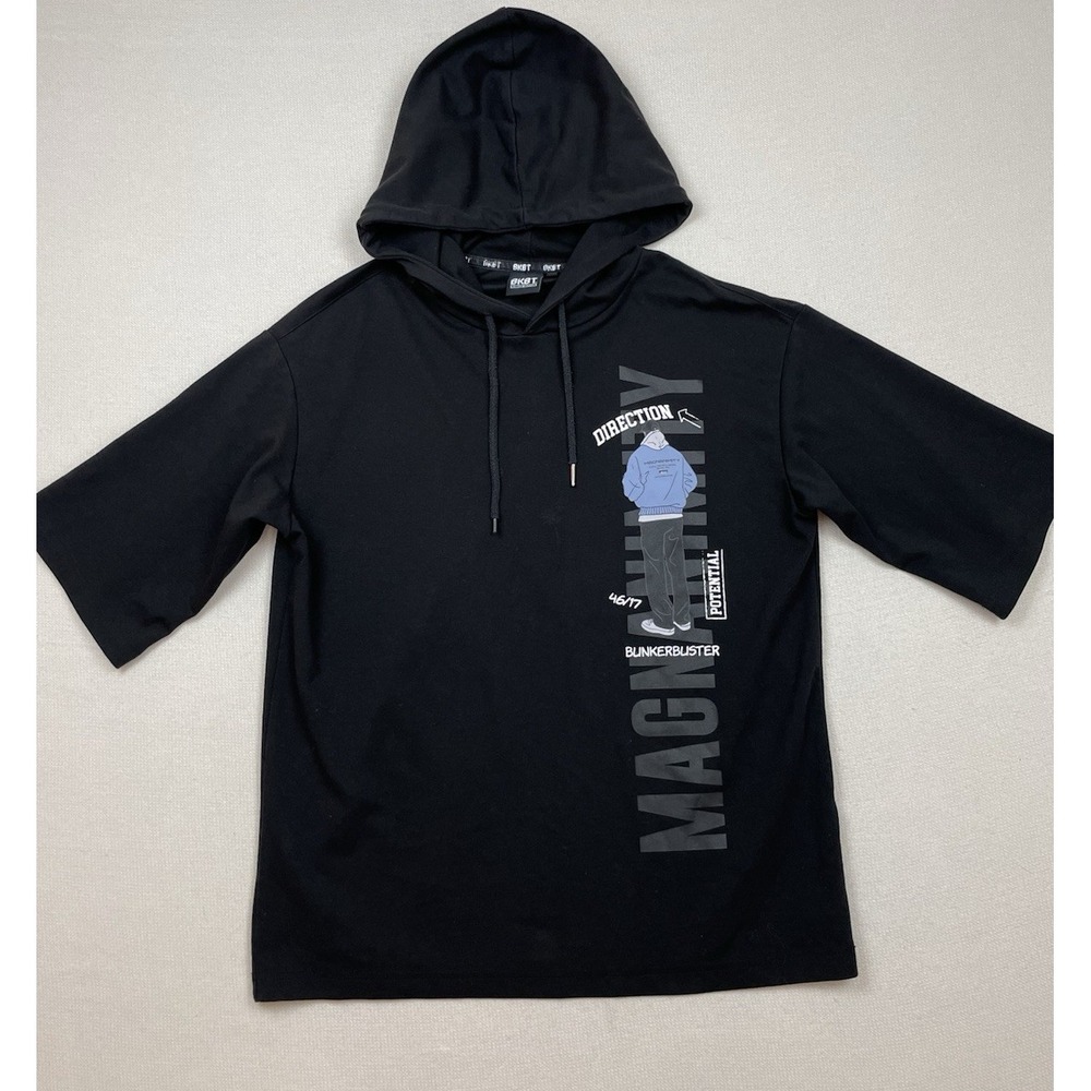 BKBT Bunker Buster Magnanimity Black Graphic Hoodie Shirt M Street Wear‎ Skater